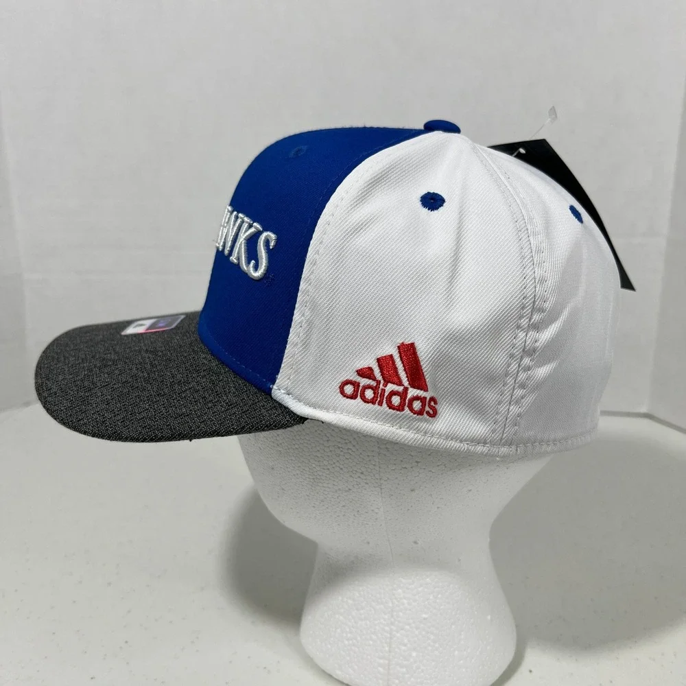 Adidas‎ Jayhawks Trucker Hat Cap Mesh Back Adjustable S/M